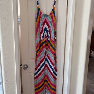 Lane Bryant Multicolor Chevron Dress